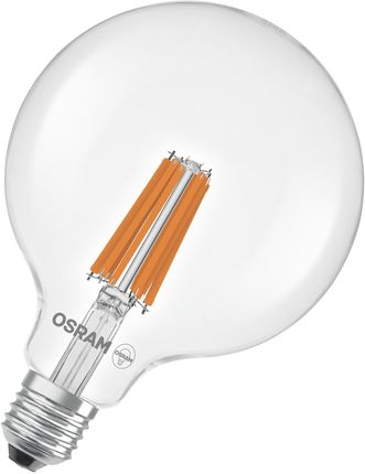 Lampa LED Osram w klasycznym kształcie kuli, z dekoracyjnym żarnikiem LED, klasa efektywności energetycznej A, E27, 2,2 W, 470 lm, 2700 K, ciepła biel