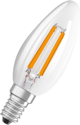 Żarówka LED OSRAM SUPERSTAR+ CLASSIC B FIL 40, E14, w kształcie mini świeczki, 2,9W, 470lm, 2700K, ciepłe białe światło, możliwość ściemniania, techno