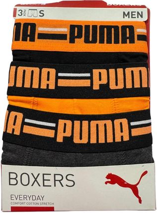 Bokserki męskie Puma BASIC BRAND ELASTIC 3-PACK wielokolorowe 93545711