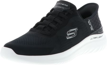 SKECHERS 232459/BKW Bounder 2.0-Emerged męskie buty sportowe wsuwane VEGAN czarny/biały, rozmiar:44, kolor:Czarny