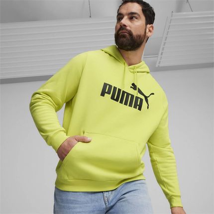 Bluza z kapturem męska Puma ESS BIG LOGO FL żółta 58668768 - zdjęcie 2