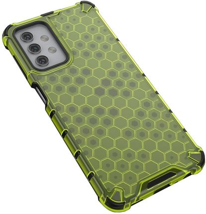 Icableseu Honeycomb Etui Pancerny Pokrowiec Z Żelową Ramką Samsung Galaxy A32 5G Zielony