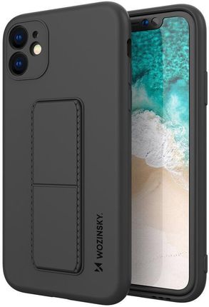 Icableseu Wozinsky Kickstand Case Silikonowe Etui Z Podstawką Etui Samsung Galaxy M31S Czarne