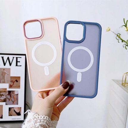 Hurtel Color Matte Case Etui Obudowa Pokrowiec Z Magsafe Do Iphone 14 Plus Zielone - zdjęcie 3