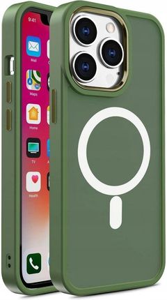 Hurtel Color Matte Case Etui Obudowa Pokrowiec Z Magsafe Do Iphone 14 Plus Zielone - zdjęcie 5