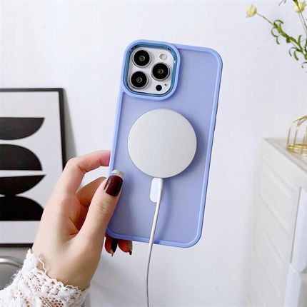 Hurtel Color Matte Case Etui Obudowa Pokrowiec Z Magsafe Do Iphone 14 Plus Zielone - zdjęcie 4