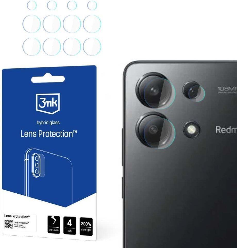 3MK Lens Protect Xiaomi Redmi Note 12 Pro 4G Camera Lens Protection 4pcs