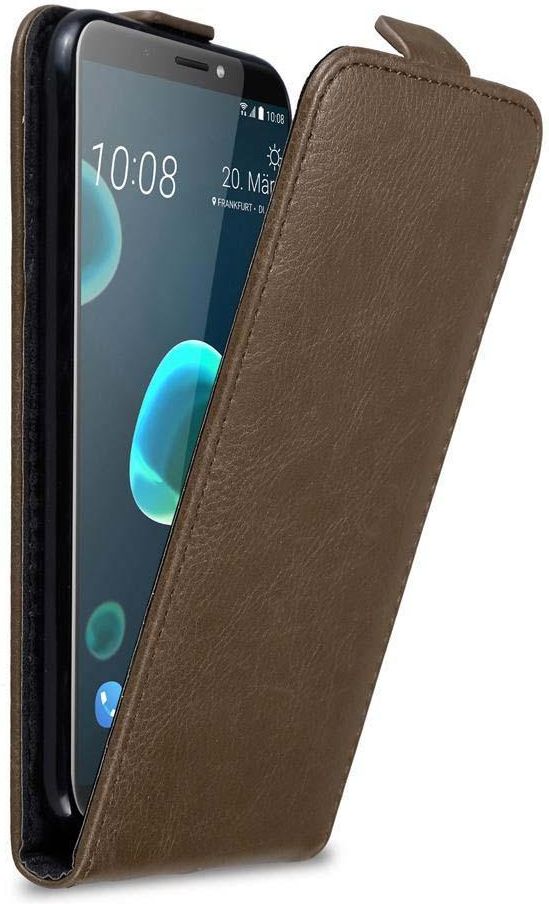 Cadorabo Custodia Libro Portafoglio Per HTC Desire 12 PLUS - Classy Blu Scuro Con Slot Carte E Chiusura Magnetica