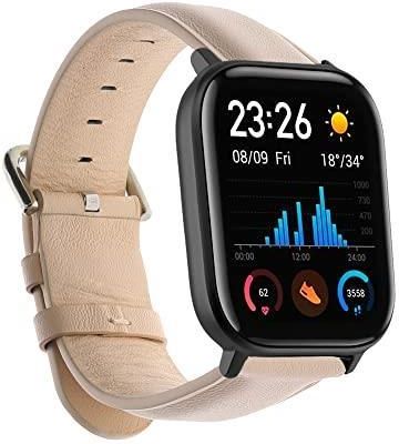 Kwmobile Bransoletka Kompatybilna Z Garmin Vivomove Trend Amazfit Gts 4 Mini Bip 3 Pro Sportowa Prawdziwej Skóry