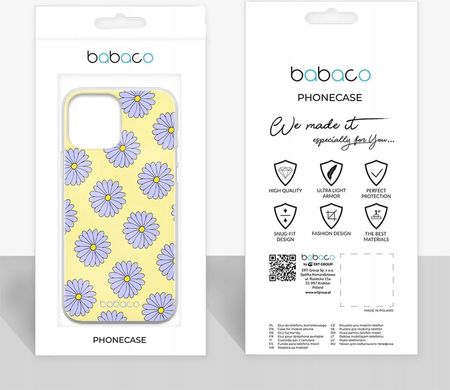 Babaco Etui Do Apple Iphone 14 Pro Kwiaty 021 Nadruk Pełny Żółty - zdjęcie 2