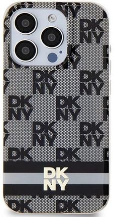 Dkny Etui Iml Checkered Mono Pattern Printed Stripes Magsafe Na Iphone 13 Pro Max Czarne - zdjęcie 3