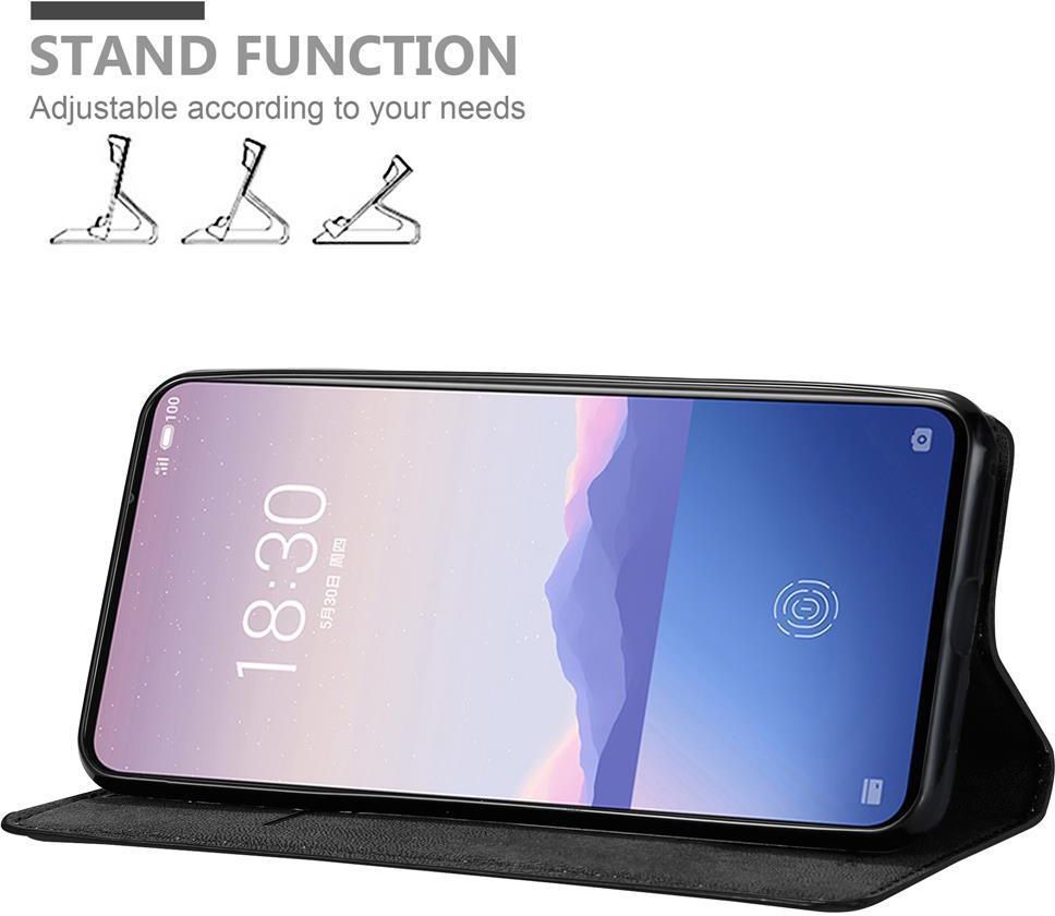 Custodia A Libro Cadorabo Per MEIZU 16Xs – Portafoglio In Similpelle Nera Con Vani Carte E Chiusura Magnetica - 3