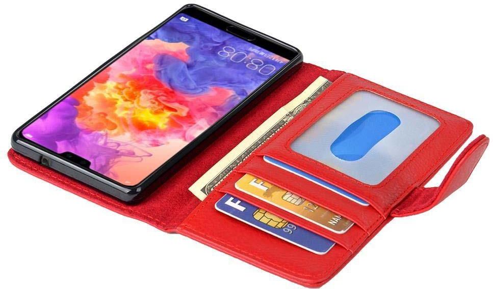 Cadorabo Hoesje voor Huawei P20 PRO / P20 PLUS in ROOD - ZWART