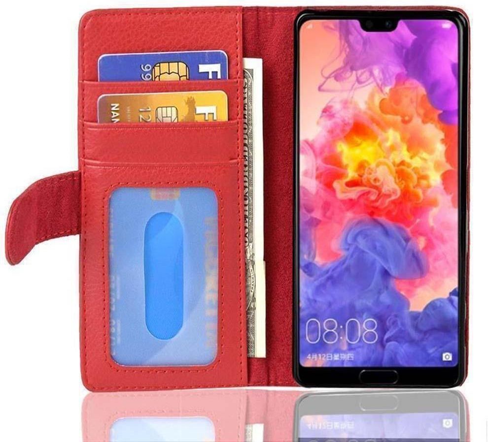 CADORABO Custodia in silicone TPU e retro in vetro temperato CUSTODIA per P20 PRO / P20 PLUS, Viola