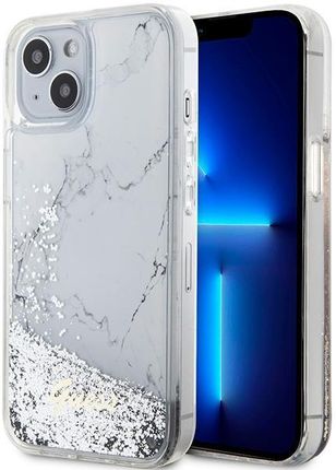 Topbuy Etui Guess Guhcp14Slcsgsgh Na Iphone 14 Białe Liquid Glitter Marble