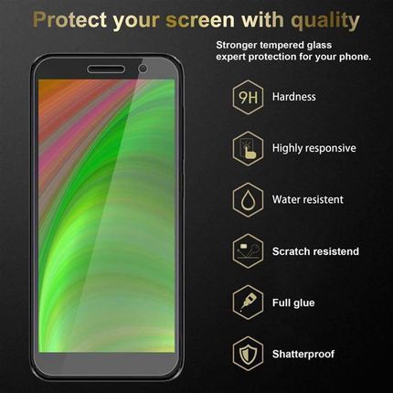 Cadorabo Pancerny Ochraniacz Ekranu Do Alcatel 1 2019 W Crystal Clear Hartowany Ochraniacz Ekranu O Twardości 9H Z Kompatybilnością Z 3D Touch - zdjęcie 2