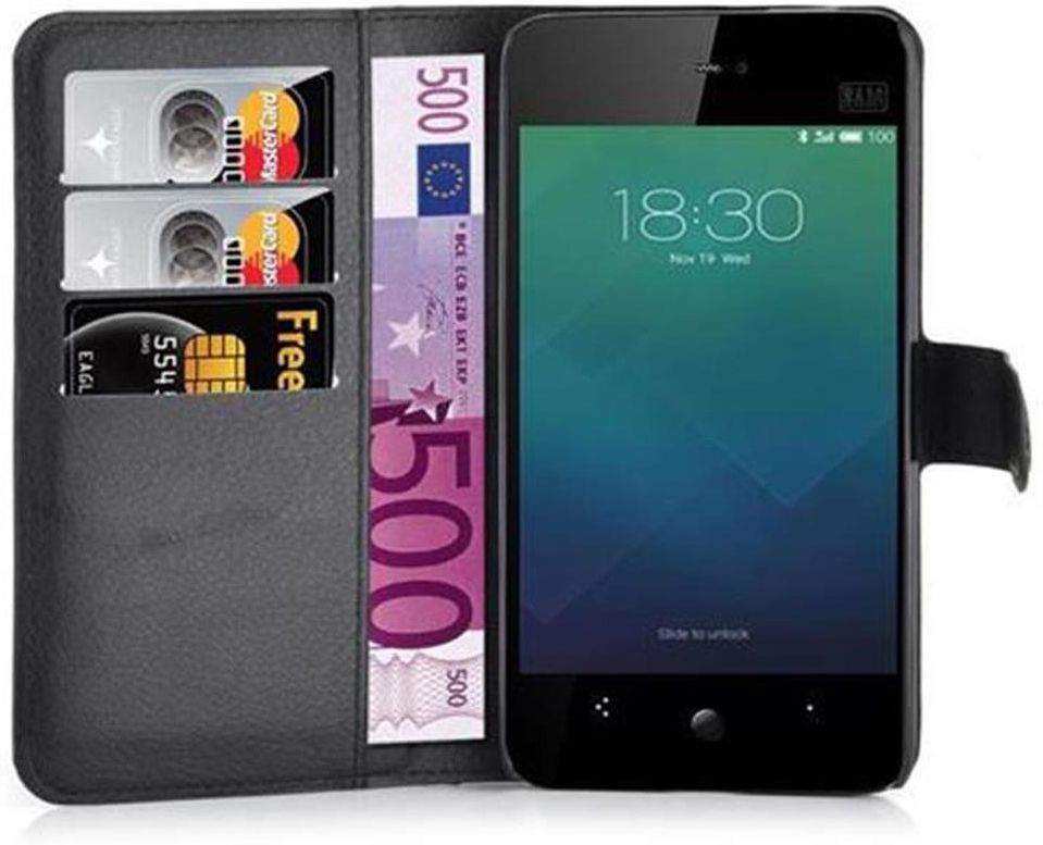 Cadorabo Custodia Libro A Portafoglio Per MEIZU PRO 7 – Pelle Finta Bruno Café, Vani Carte, Chiusura Magnetica