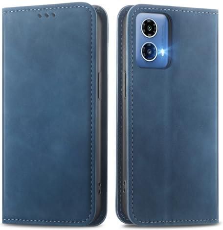 MOJIA Cover Per Motorola Moto G42 – Custodia Flip Portafoglio In PU Con Supporto E Blocco RFID – Nero