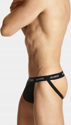 Slipy męskie Jockstrap bawełna guma zewnętrzna Atlantic MP-1571 czarny 2XL