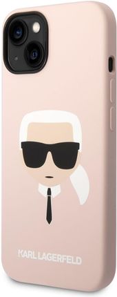 Icableseu Karl Lagerfeld Klhcp14Mslkhlp Iphone 14 Plus 6 7 Hardcase Różowy Pink Silicone Karl`S Head