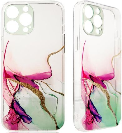 Icableseu Marble Case Etui Do Iphone 12 Pro Max Żelowy Pokrowiec Marmur Miętowy