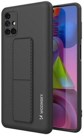 Icableseu Wozinsky Kickstand Case Silikonowe Etui Z Podstawką Etui Samsung Galaxy M51 Czarne