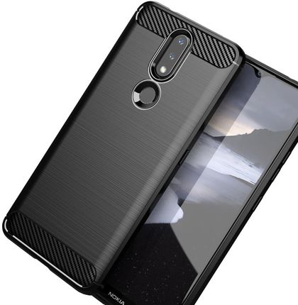 Icableseu Carbon Case Elastyczne Etui Pokrowiec Nokia 2 4 Czarny