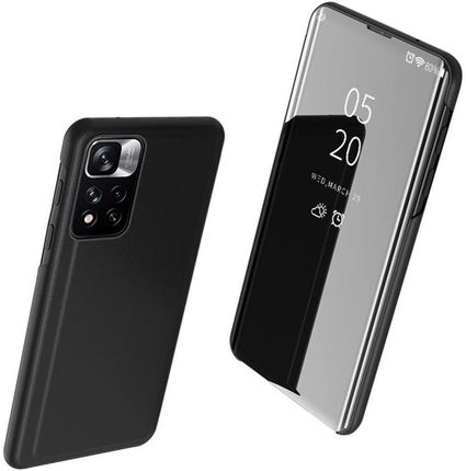 Icableseu Clear View Case Futerał Etui Z Klapką Oppo A76 Oppo A36 Realme 9I Czarny