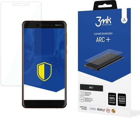 3Mk Protection Osłona Ekranu 3Mk Arc Do Nokia 6 1 2018 0 17 Mm Samoregenerująca Się