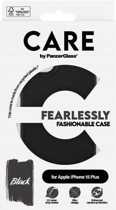 Panzerglass Etui Fearlessly Fashionable Case Iphone 15 Plus 6 7 Czarny - zdjęcie 3