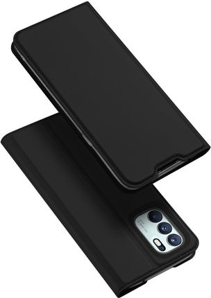 Icableseu Dux Ducis Skin Pro Kabura Etui Pokrowiec Z Klapką Oppo Reno6 4G Czarny