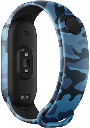 Kena Xiaomi Pasek Do Mi Band 5 Silikonowy Zamienny Opaska Moro Niebieskie