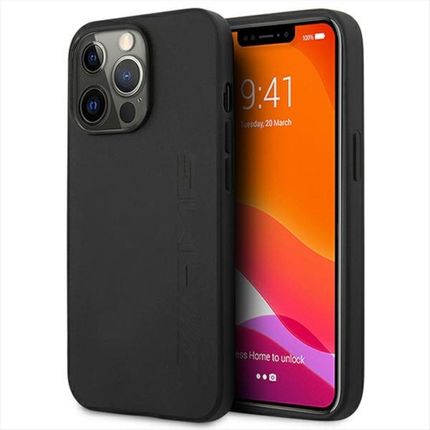 Topbuy Amg Amhcp14Xdolbk Iphone 14 Pro Max 6 7 Czarny Black Hardcase Leather Hot Stamped