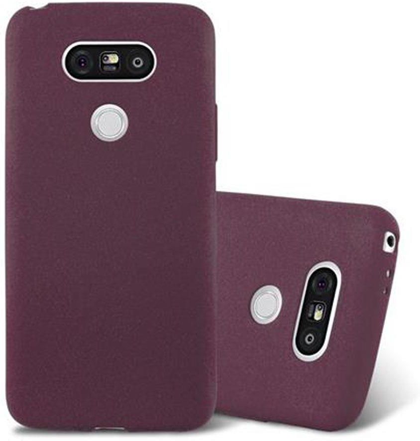 Cadorabo Hoesje geschikt voor LG G5 in WOODY BRUIN - Hard Case Cover