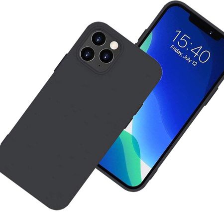 Icableseu Silicone Case Elastyczne Silikonowe Etui Pokrowiec Xiaomi Redmi Note 10 5G Poco M3 Pro Czarny