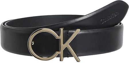 CALVIN KLEIN Pasek Damski Skórzany Czarny GR75266 - Rozmiar: 75