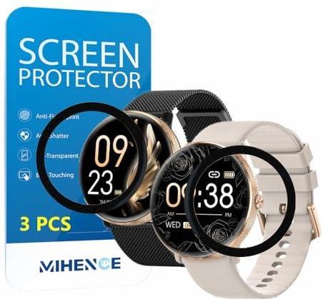 BROTECT 2-tlg Full-Cover Schutzfolie Für Garmin Venu 4 (41mm) - 3D Curved & Anti-Fingerprint