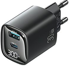 Zdjęcie Usams Ładowarka Sieciowa 30W Gan Led Usb C Cc229 Fast Charging Czarna - Drawno