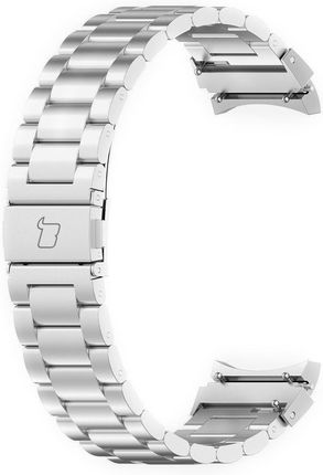 Bizon Pasek Ze Stali Nierdzewnej Strap Watch Aura Do Galaxy Fe 7 6 Classic 5 Pro 4 Srebrny - zdjęcie 3