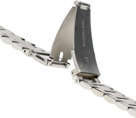 Bizon Pasek Ze Stali Nierdzewnej Strap Watch Aura Do Galaxy Fe 7 6 Classic 5 Pro 4 Srebrny - zdjęcie 2