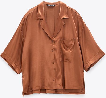 Koszula Zara Satin Shirt M