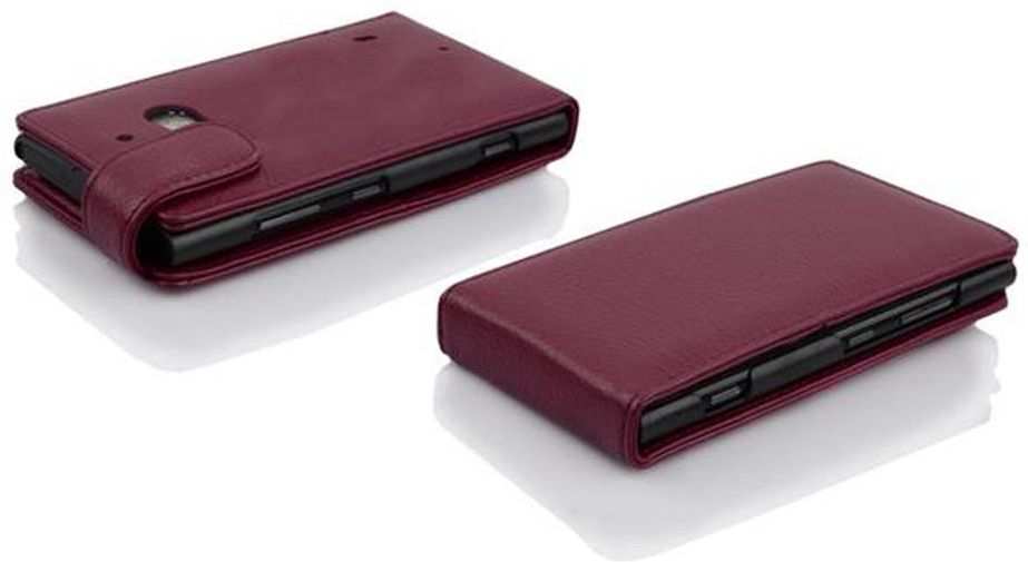 Custodia A Libro Cadorabo Per Nokia Lumia 820 - Colore Lilla Bordeaux Con Portafoglio E Supporto - Similpelle - 5