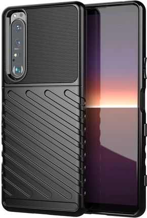 Izmael Thunder Case Elastyczne Wytrzymałe Pancerne Etui Ochronne Tpu Na Telefon Komórkowy Sony Xperia 1 Iii Czarne