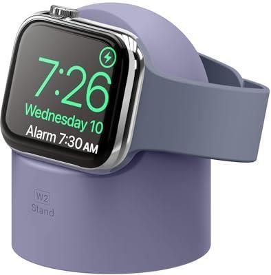 Elago Stacja Ładująca W2 Kompatybilna Z Apple Watch Serii 9 8 Se2 7 6 Se 5 4 3 2 1 Ultra I Lawendowa Szara