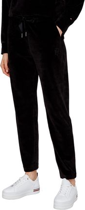 Spodnie damskie Tommy Hilfiger Straight Leg Velvet Pant dresowe XL