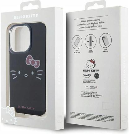 Hello Kitty Etui Iml Kitty Face Na Iphone 15 Pro Czarne - zdjęcie 2