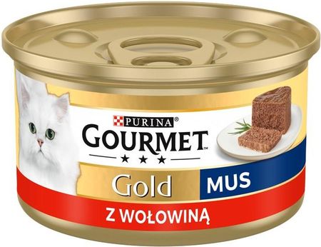 GOURMET GOLD Mus z wołowiną 24x85g