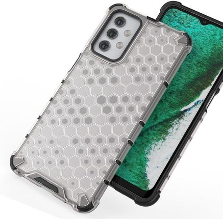 Icableseu Honeycomb Etui Pancerny Pokrowiec Z Żelową Ramką Samsung Galaxy A32 5G Przezroczysty