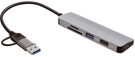 4Smarts Uniwersalny Hub Multiport Space Grey 469630 - zdjęcie 3