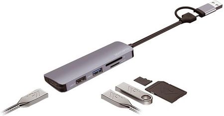 4Smarts Uniwersalny Hub Multiport Space Grey 469630 - zdjęcie 2